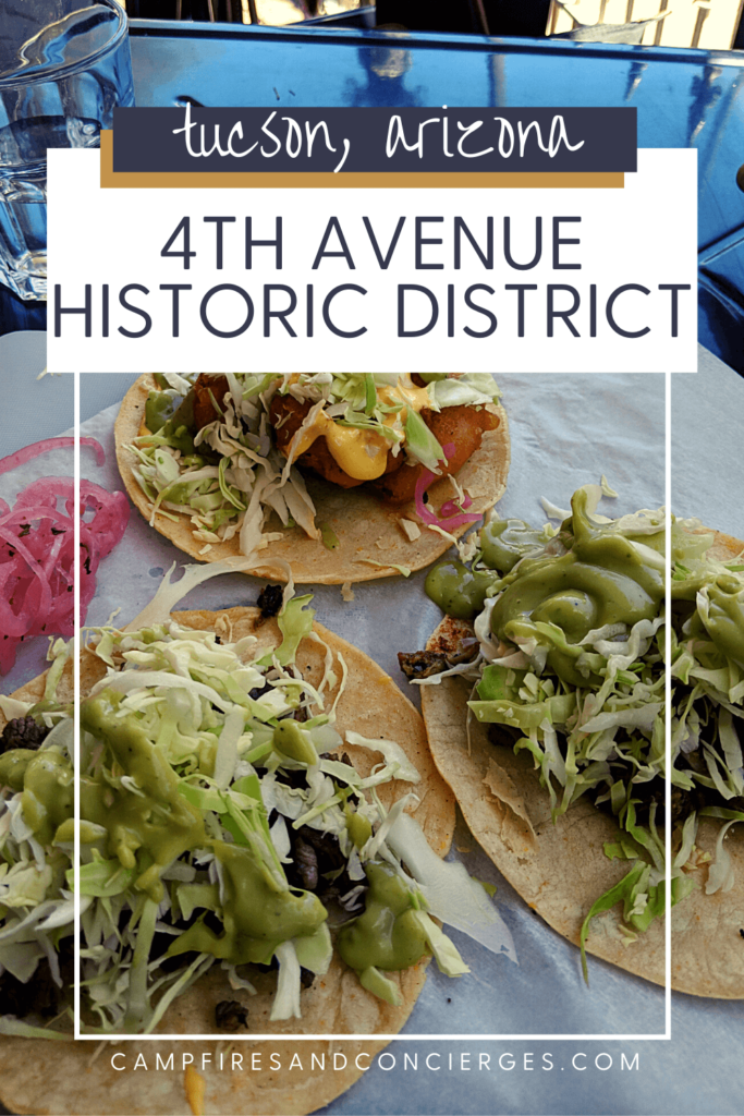 The best things to do in Tucson can be found in the 4th Avenue Historic District. Including the best tacos in Tucson at Boca Tacos y Tequila #tucson #arizona