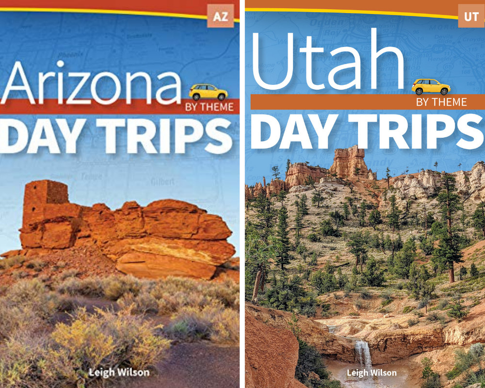 Book covers of Arizona Day Trips and Utah Day Trips